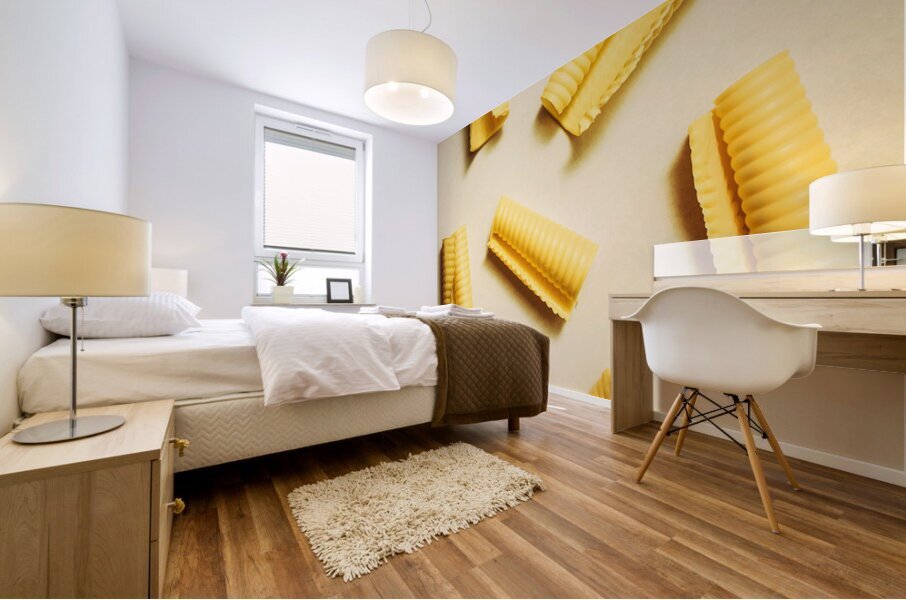 Fresh Butter Curls On Table Mural print