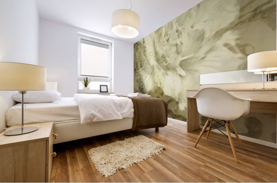 Flowers by the window Mural print