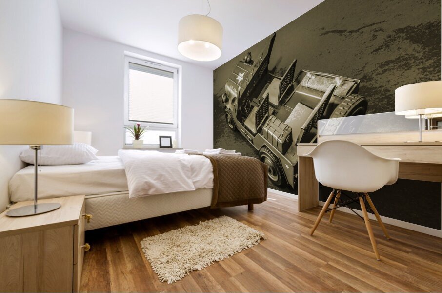 Weathered defender Mural print