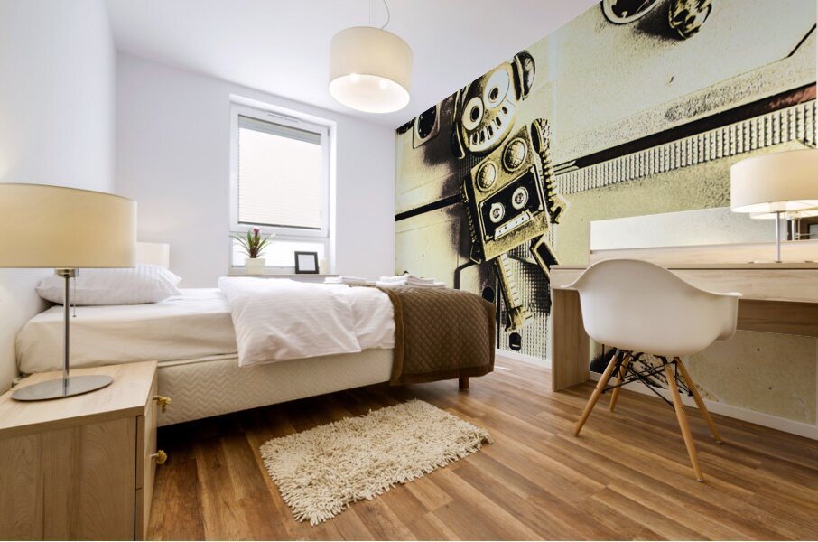 Stereo robotics art Mural print
