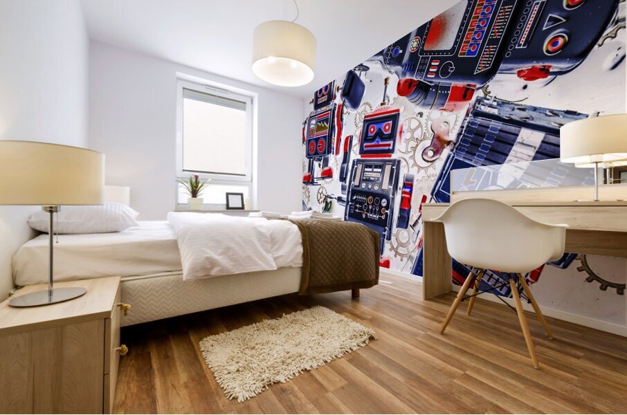 Tin toy factory Mural print