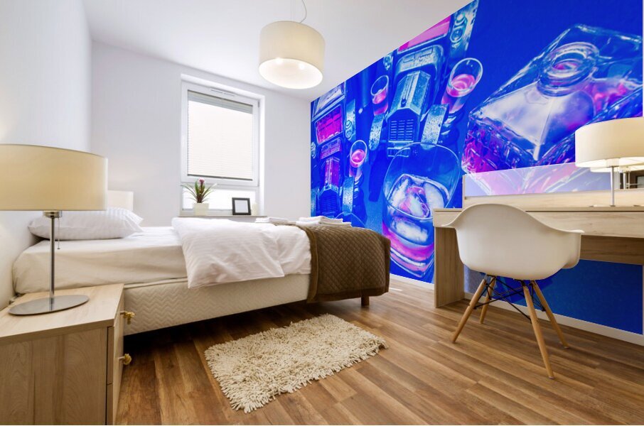 Neon bar Mural print