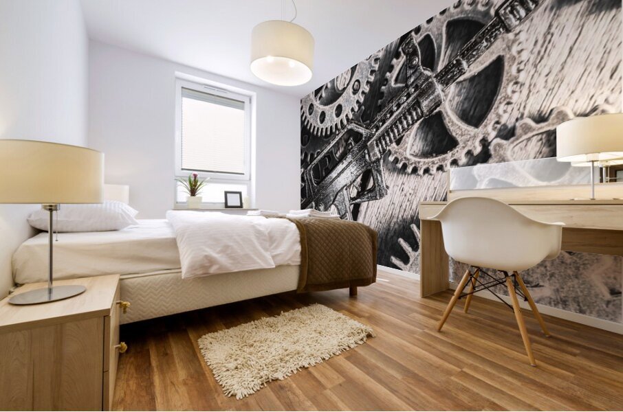 Machines of military precision  Mural print