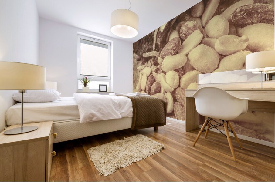 Historic food art Mural print