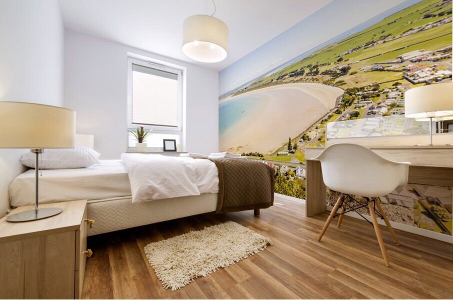 Oceanic harbour town Mural print