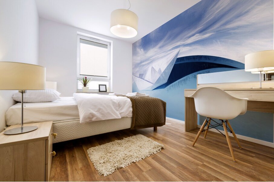 Paper knots and cardboard seas Mural print