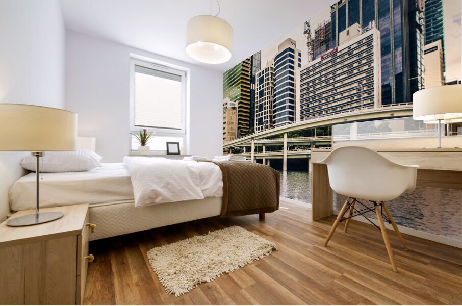 City and colour Mural print