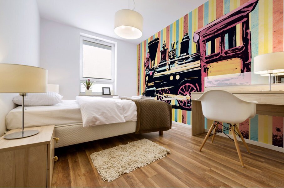 Comic carriageway  Mural print