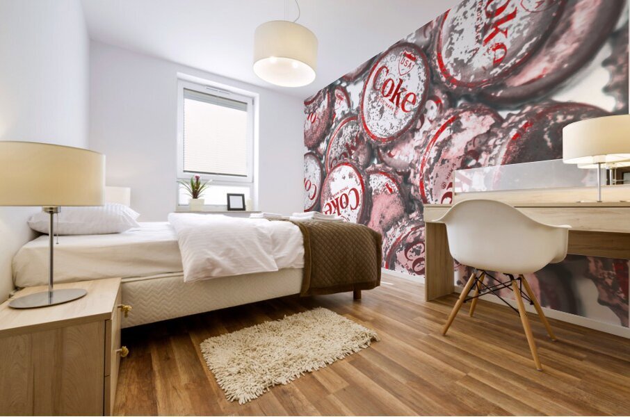 Iconic red Mural print