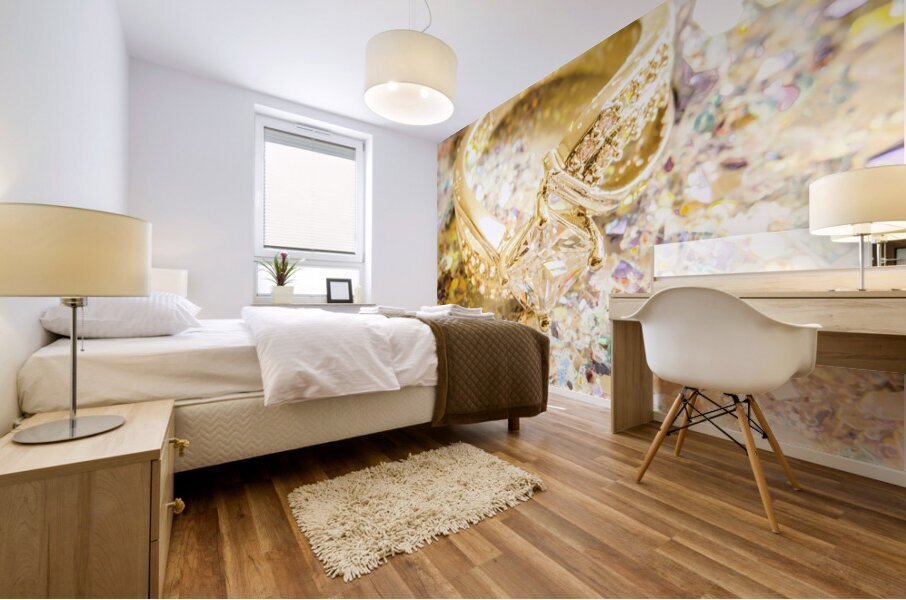 Gems and glitter Mural print