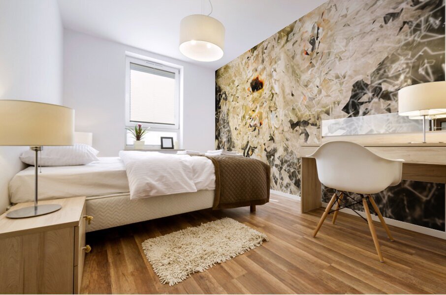 Fractal flower Mural print