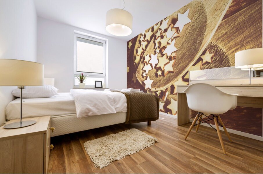 Christmas baking background Mural print