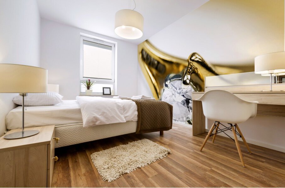 Sparkling Diamond Engagement Ring Mural print