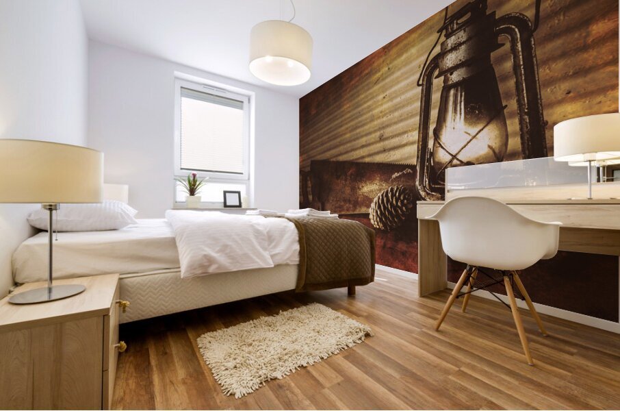 Miners cottage details Mural print