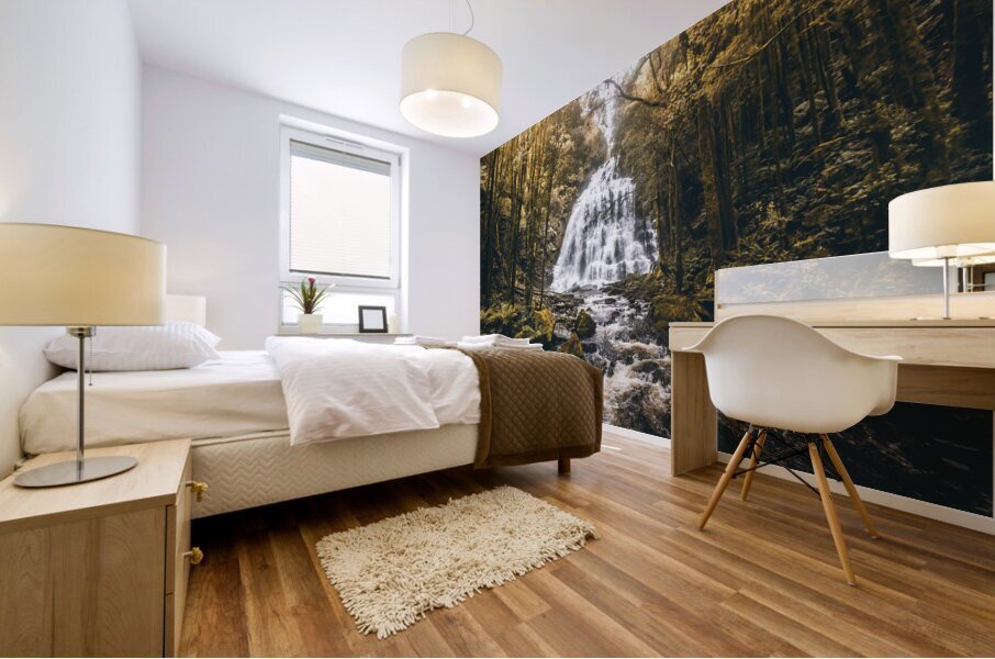 Falls in fall Mural print