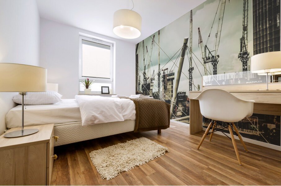 Busy and the build Mural print