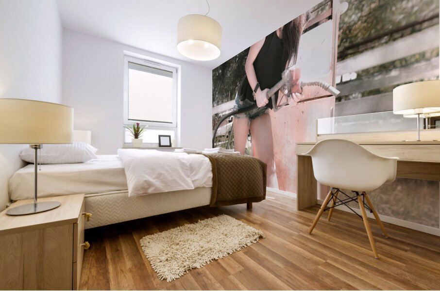 Retro gas shop rock Mural print