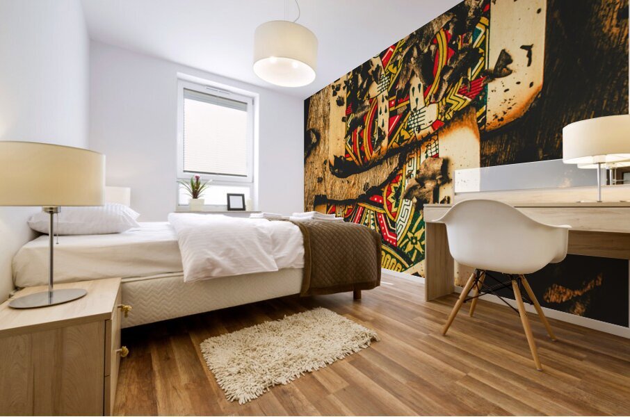 Poker war revolt Mural print