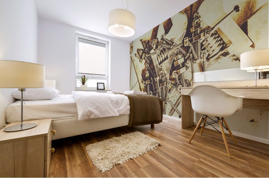 Robotic repairs Mural print