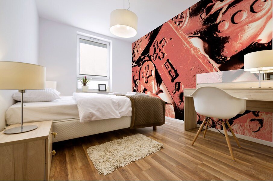 Hits and pieces Mural print