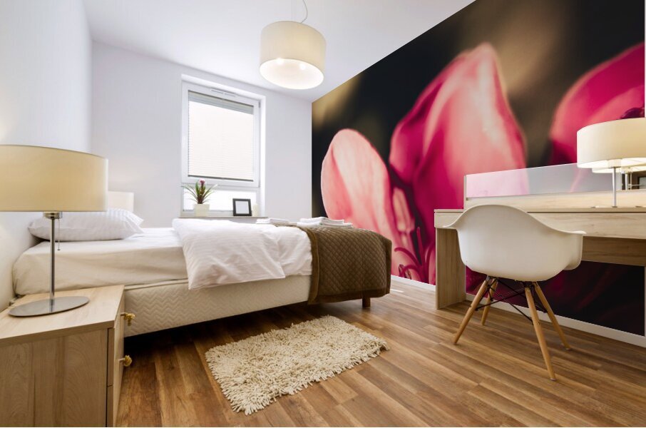 Retro flower Mural print