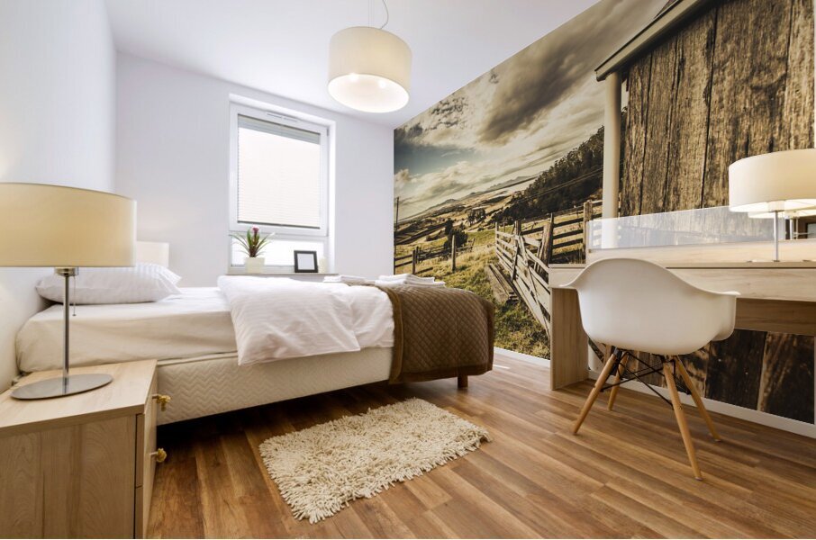 Pristine hinterland lookout  Mural print