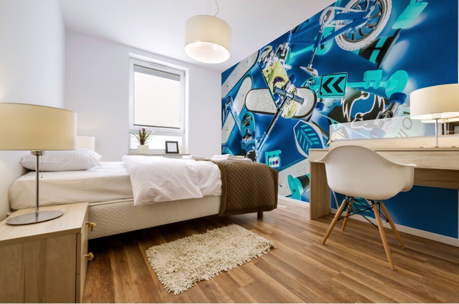 Abstacked Mural print