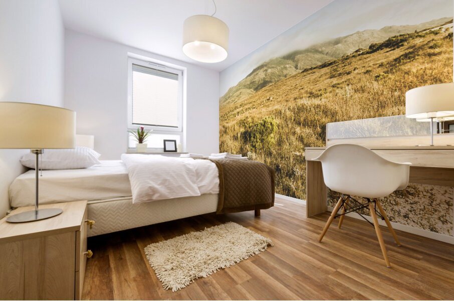 Pristine mountain plains Mural print