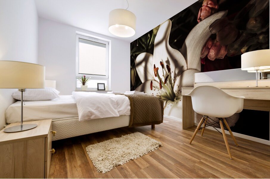 Floristry of closure Mural print