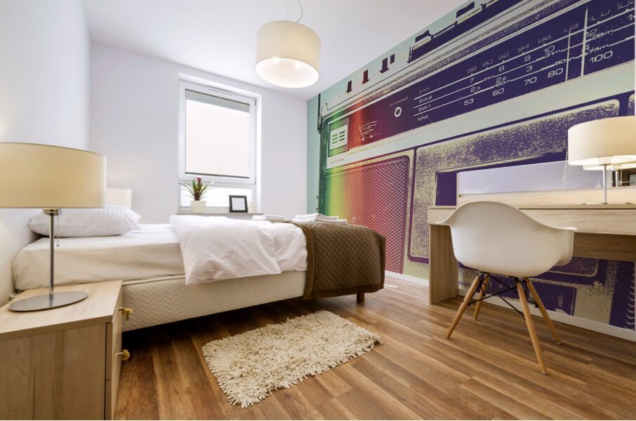 Hi-fi pop Mural print