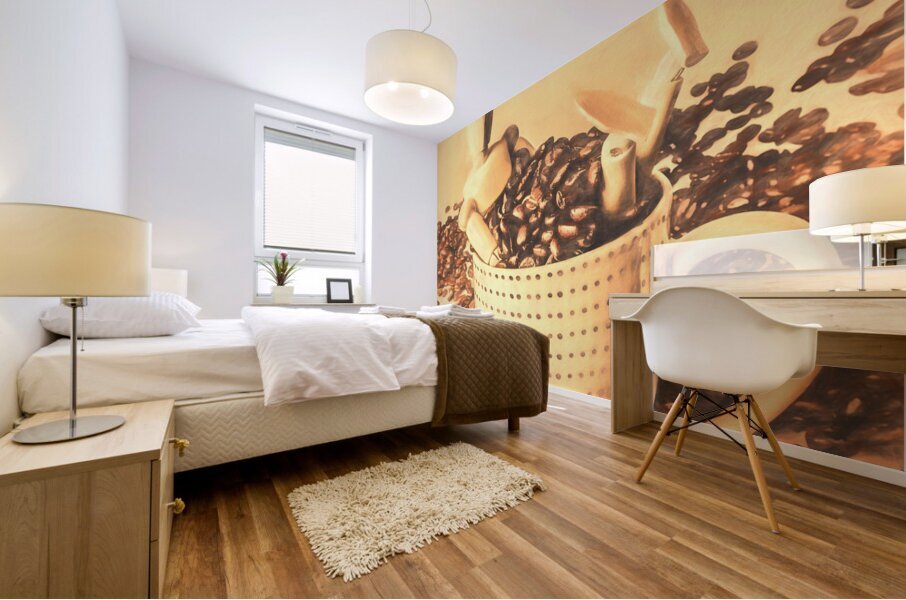 Coffee break Mural print