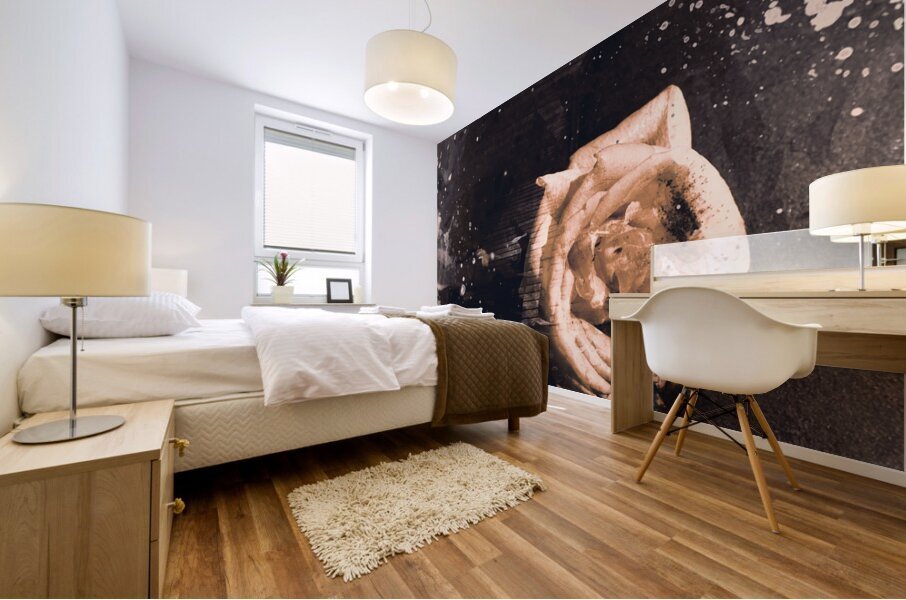 Yellow rose pier Mural print