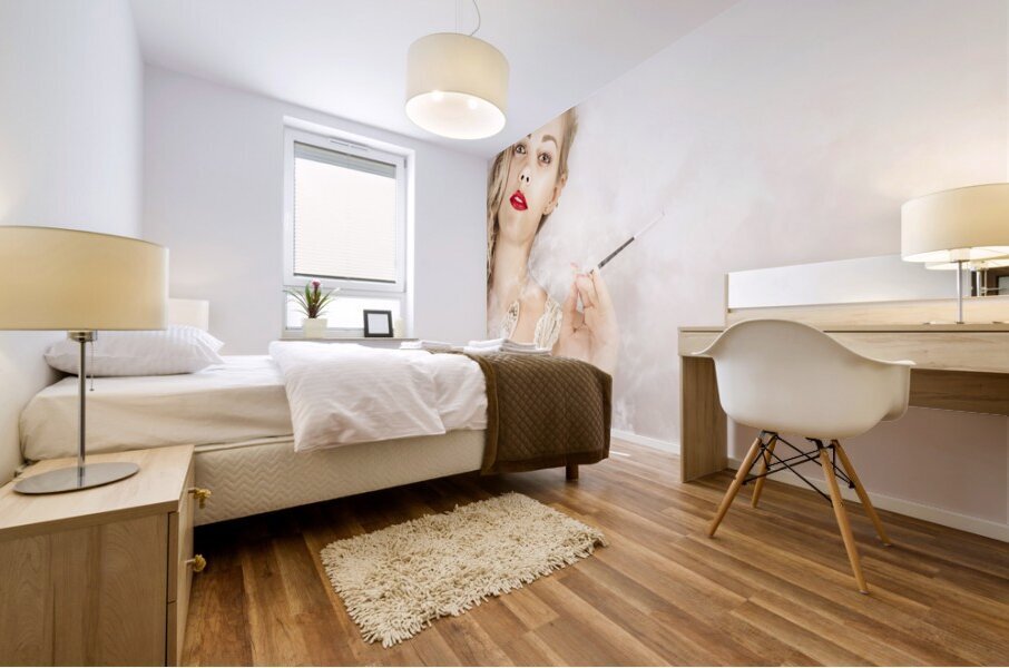 Beautiful Female Model Actress In Luxury Fashion Mural print