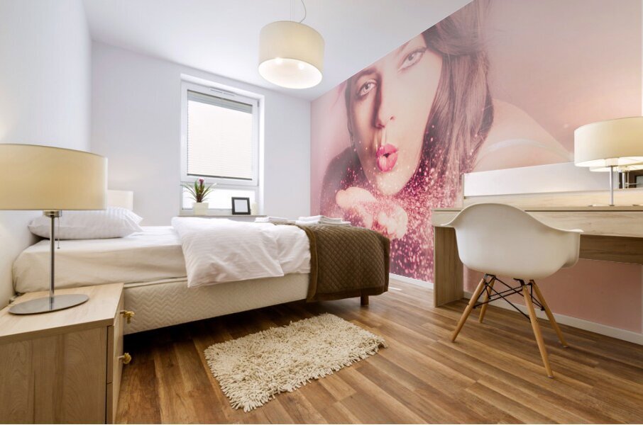 Manifest with love pinup Mural print