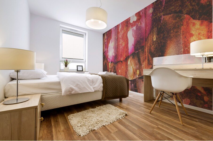 Vintage cupcake tin sign Mural print