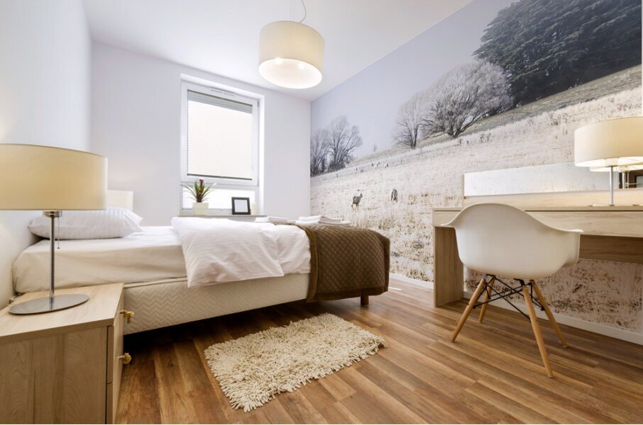 Fingal winter farmyard Mural print