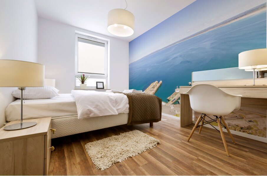 Outdoor ocean marina Mural print