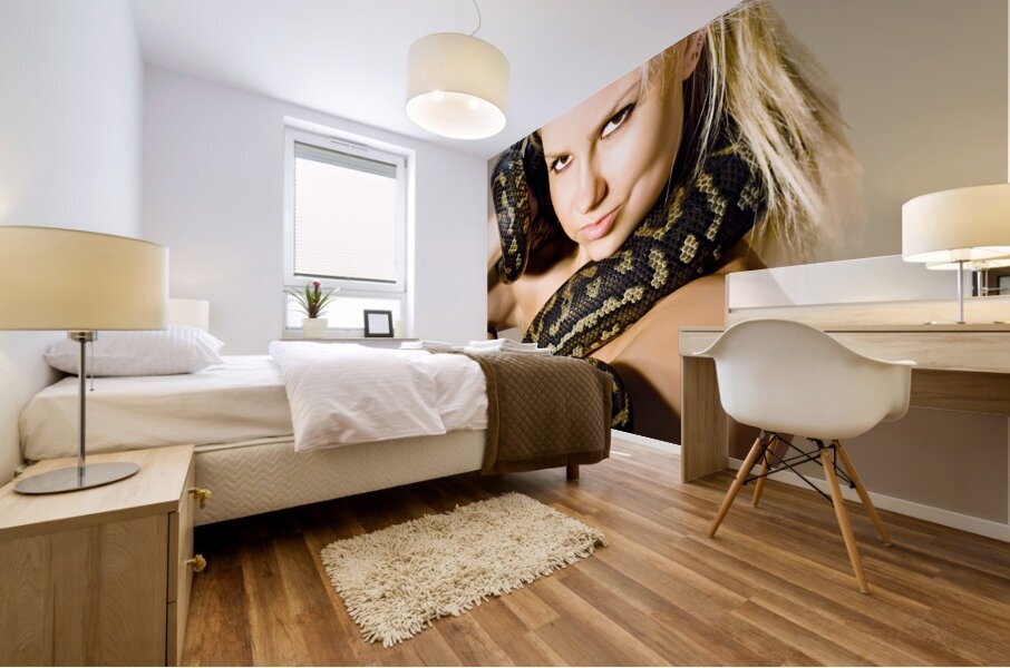 Danger woman Mural print