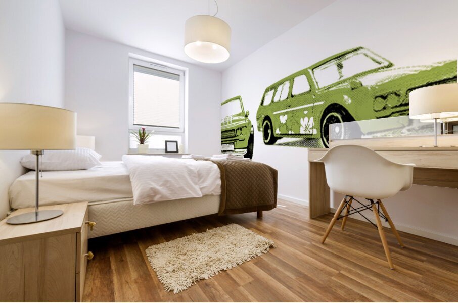 Datsun 510 Comic Strip Mural print