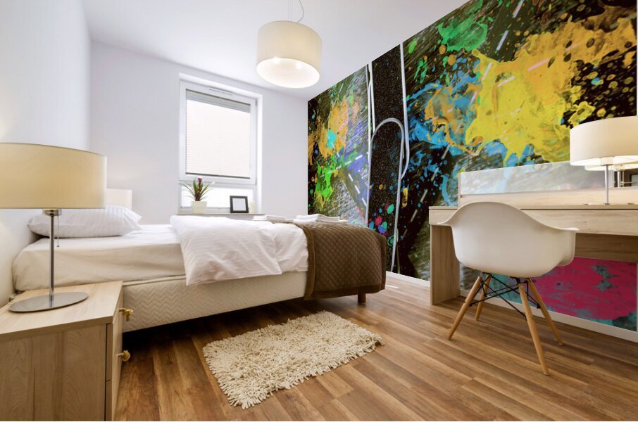 Skating pop art Mural print