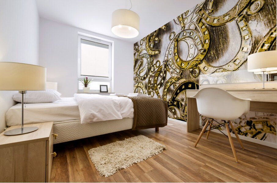 Horseshoe patterning Mural print