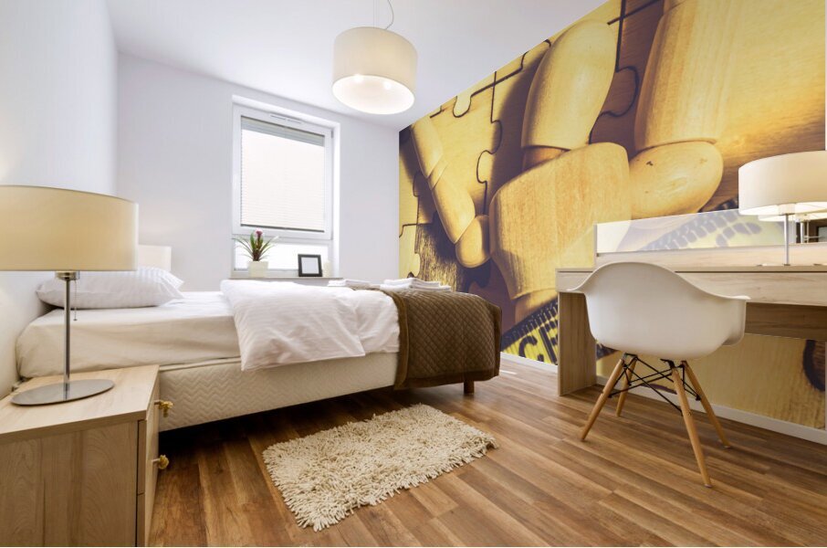 Spotlight on a judicial plot hole Mural print