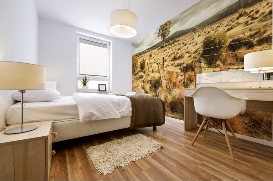 Peaceful country plains Mural print