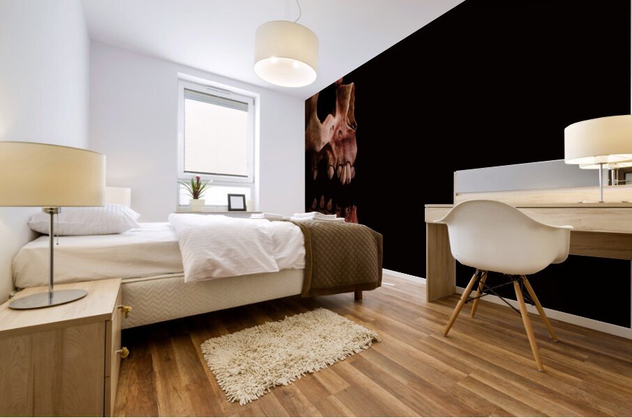 Scary Skull Mural print