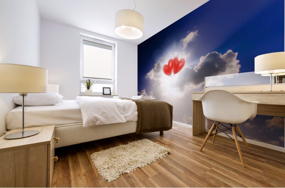 Sky Bound Romance Mural print