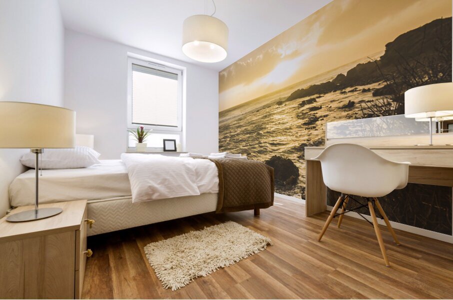 Sunset seascape Mural print