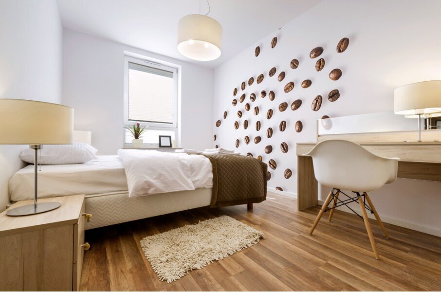 Flat white Mural print