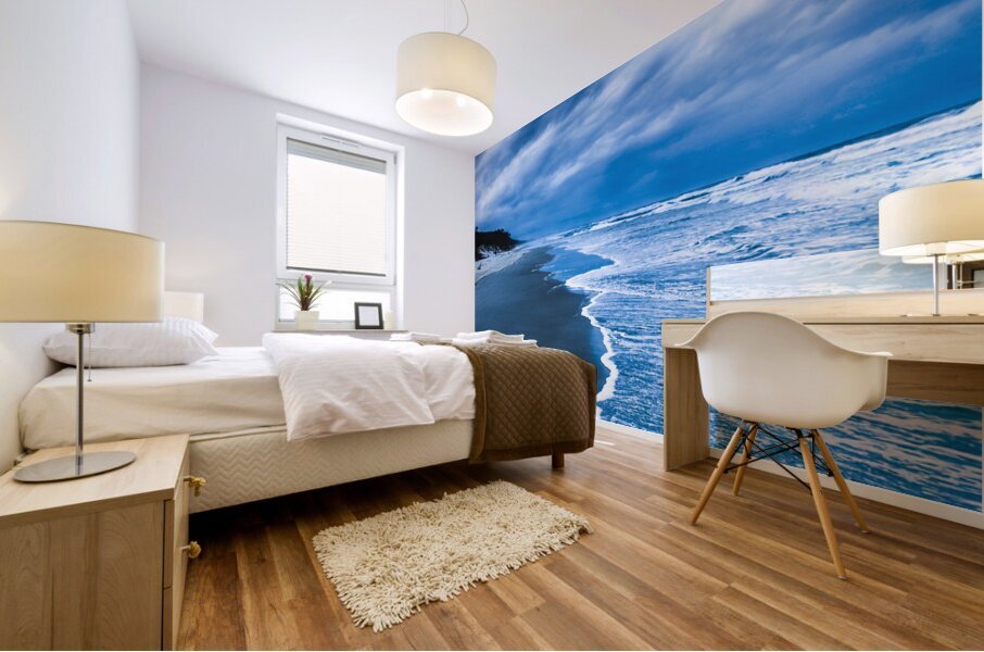 Tidal lightning Mural print