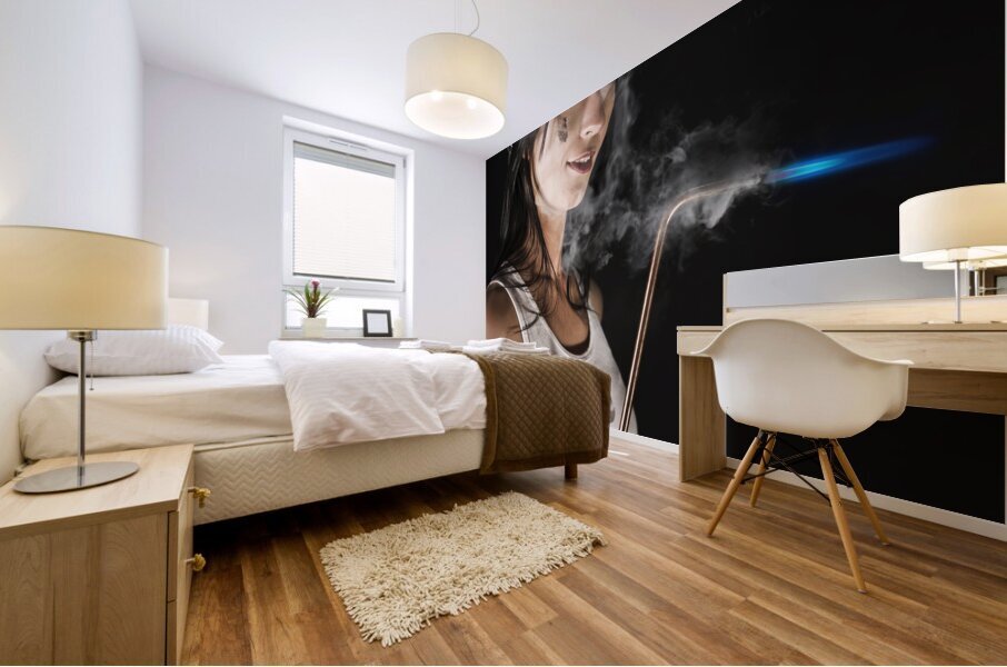 Lady Boilermaker At Work Mural print