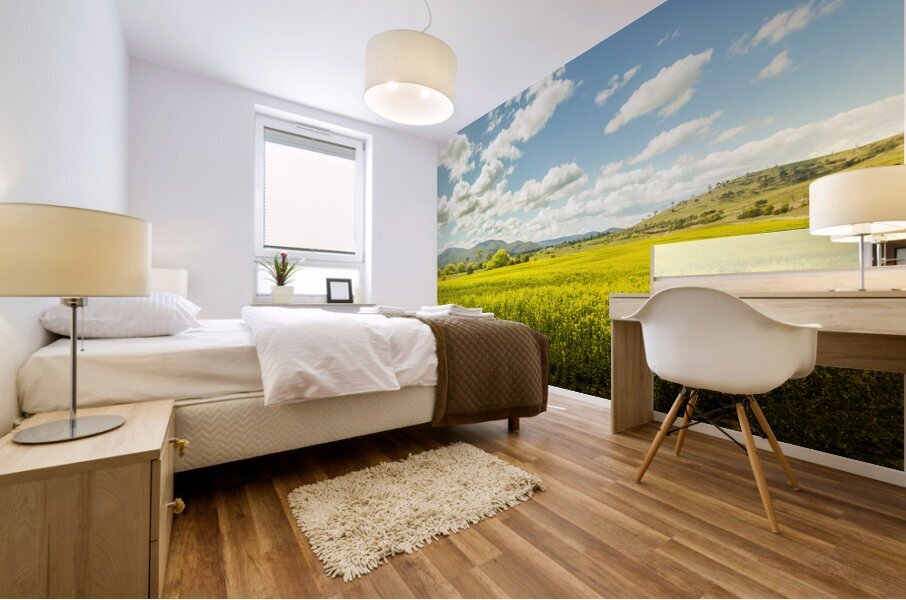 Farmland colour Mural print